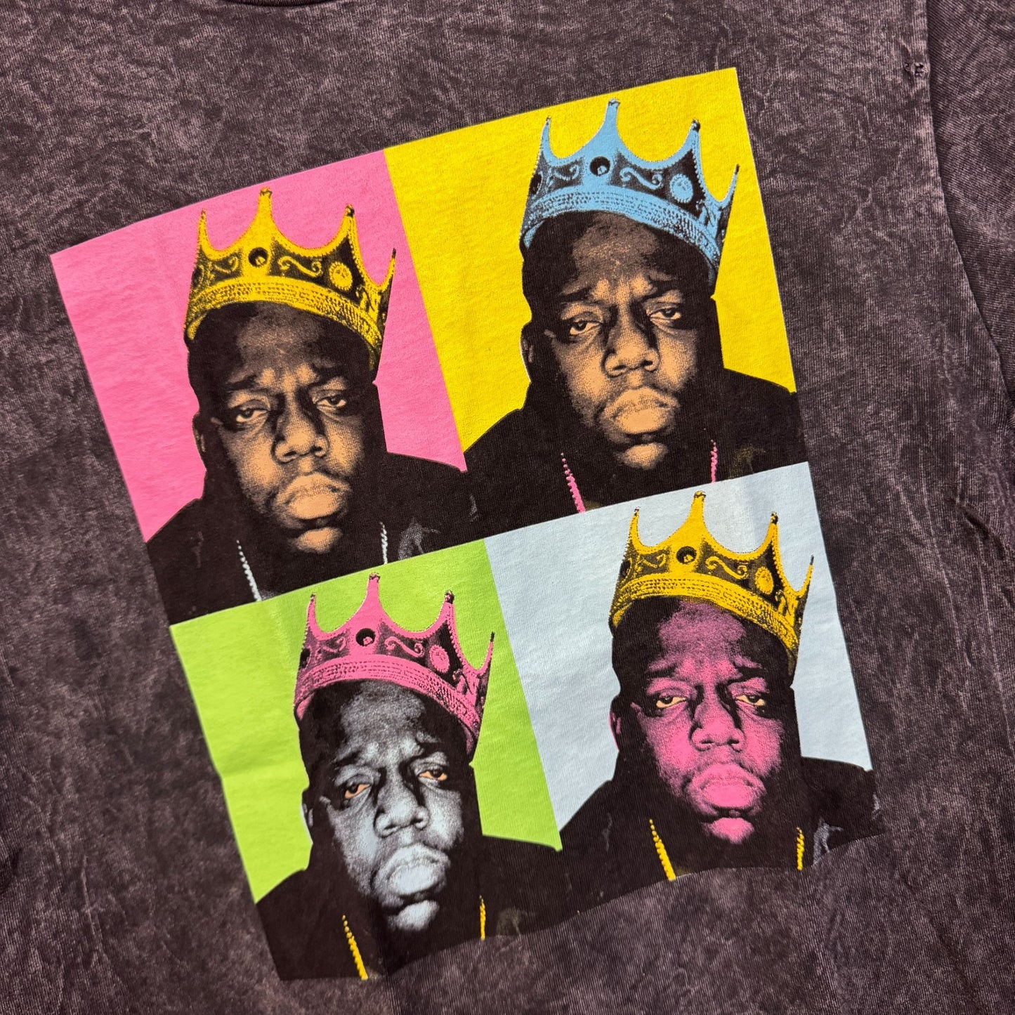 The Notorious BIG King of New York Pop Art Hip Hop Tee M