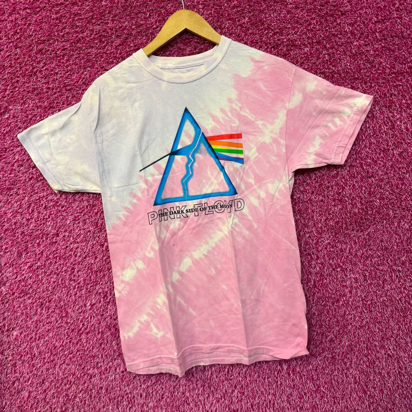 Pink Floyd The Dark Side of the Moon Album Rock Tie Dye M