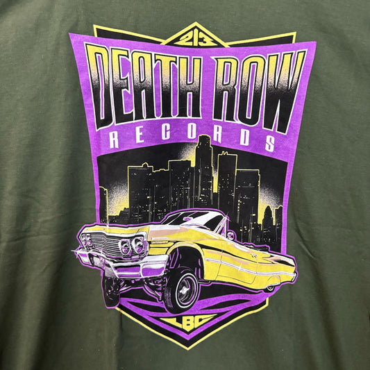 Death Row Records 213 LBC Skyline Low Rider Hip Hop Tee XL
