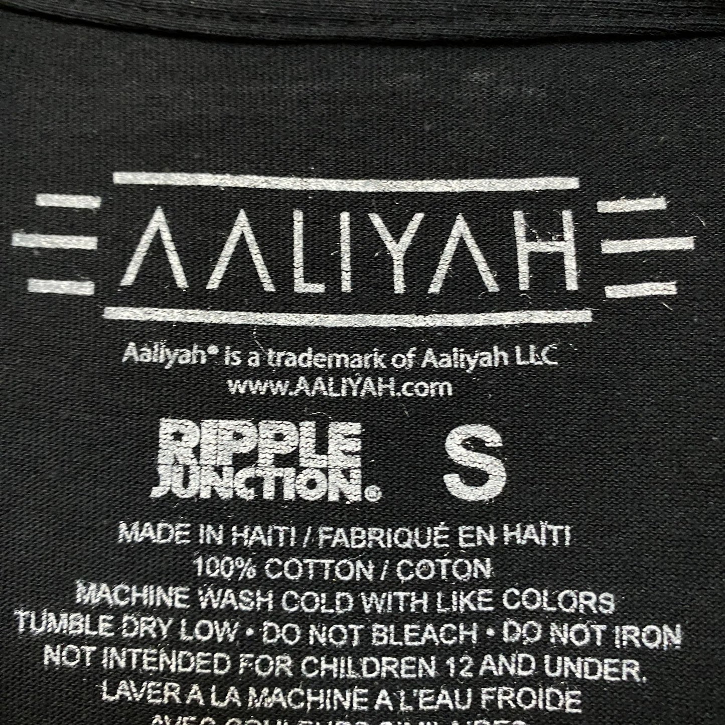 Aaliyah Rnb Retro Lighting Tshirt Size Small