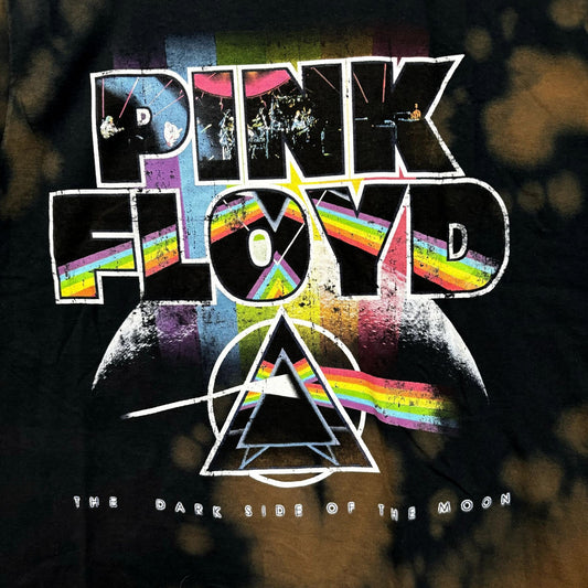 Pink Floyd Dark Side of the Moon Psychedelic Rock Bleach Dye L