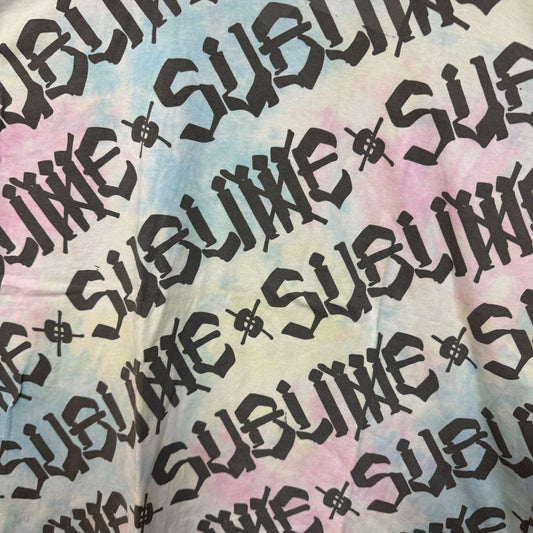 Sublime All Over Print Spell-Out Oversize Rock Tie Dye S/M
