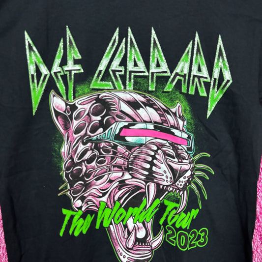 The Def Leppard The World Tour 2023 Cyber Beast Heavy Metal Tee S