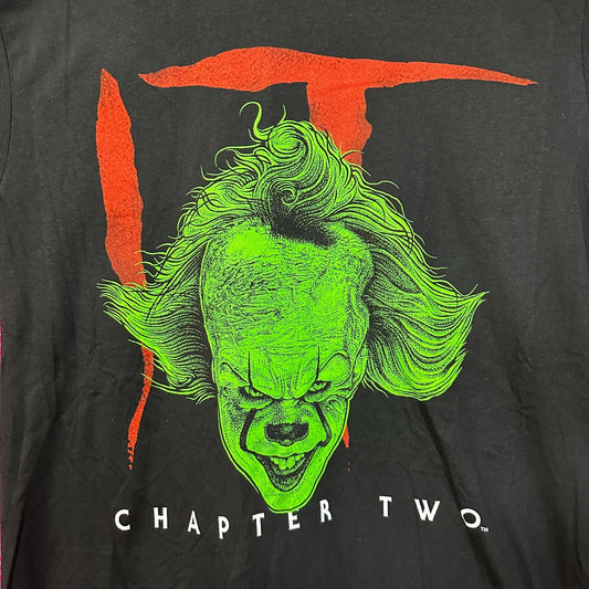 IT Chapter Two Neon Pennywise Horror Movie Promo Tee L