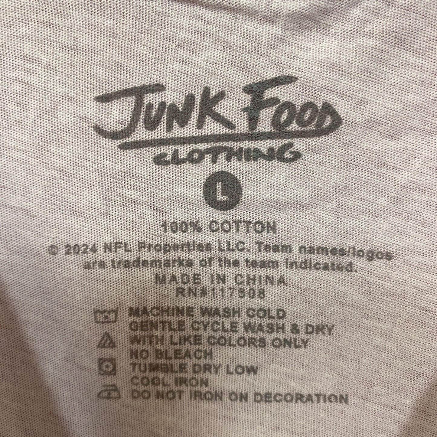 Junk Food Clothing NFL San Francisco 49ers Football Cropped Sleeveless T-Shirt Large