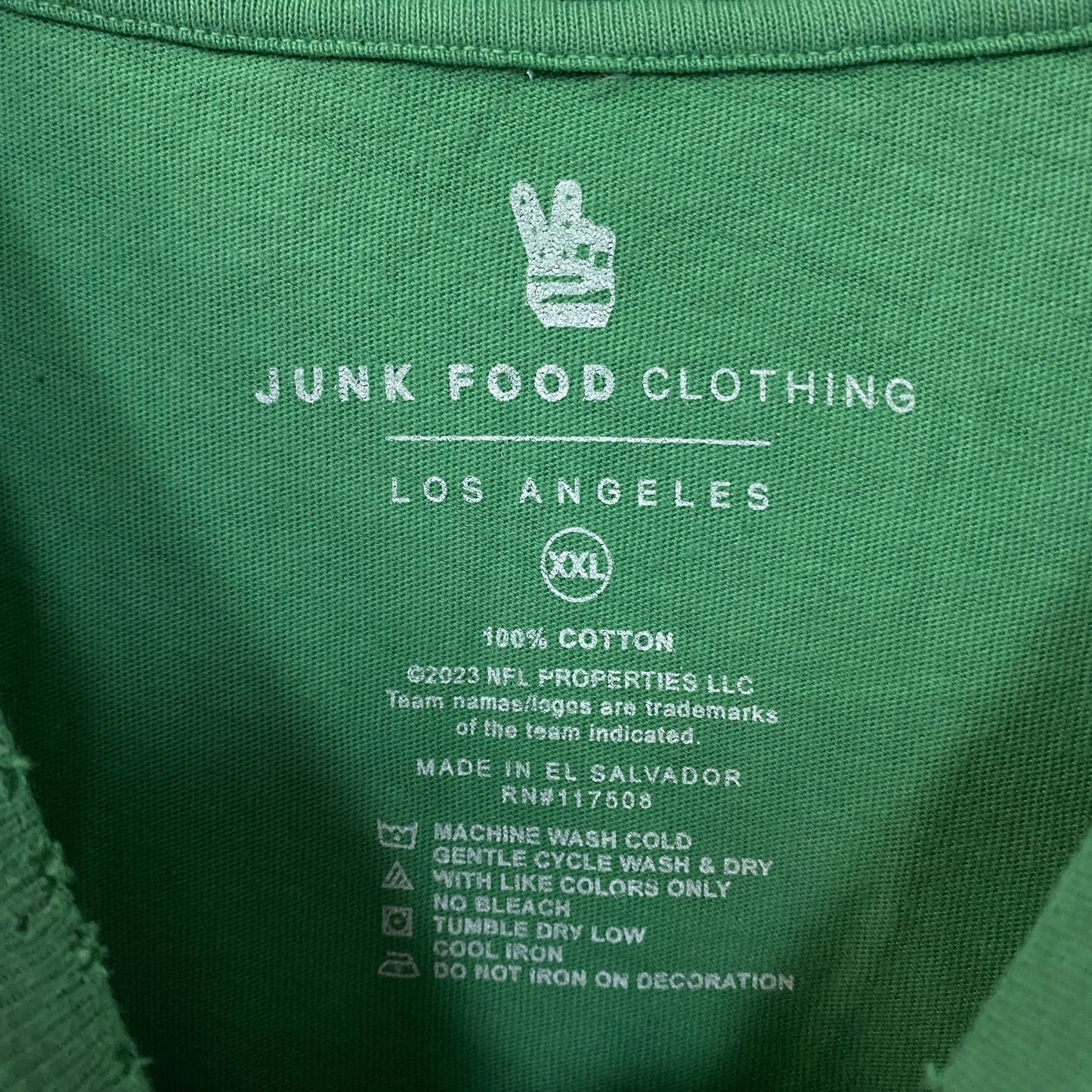 NFL Junk Food Philadelphia Eagles Gray Tshirt size 2XL