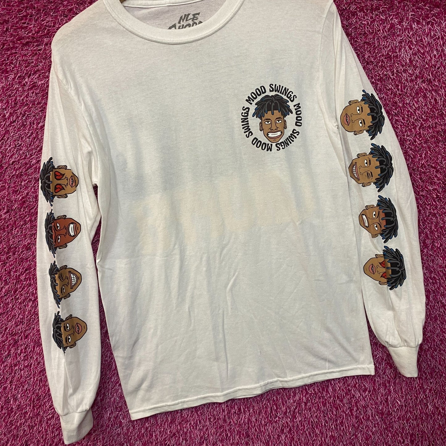 NLE Choppa Rapper Long Sleeve Tshirt size Small