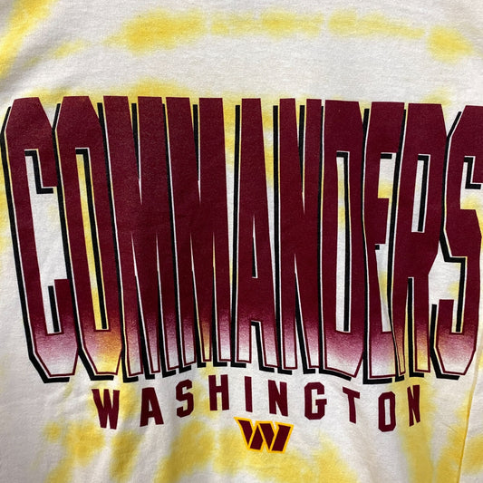 NFL AFC Washington Commanders Tie-Dye long Sleeve Shirt Large