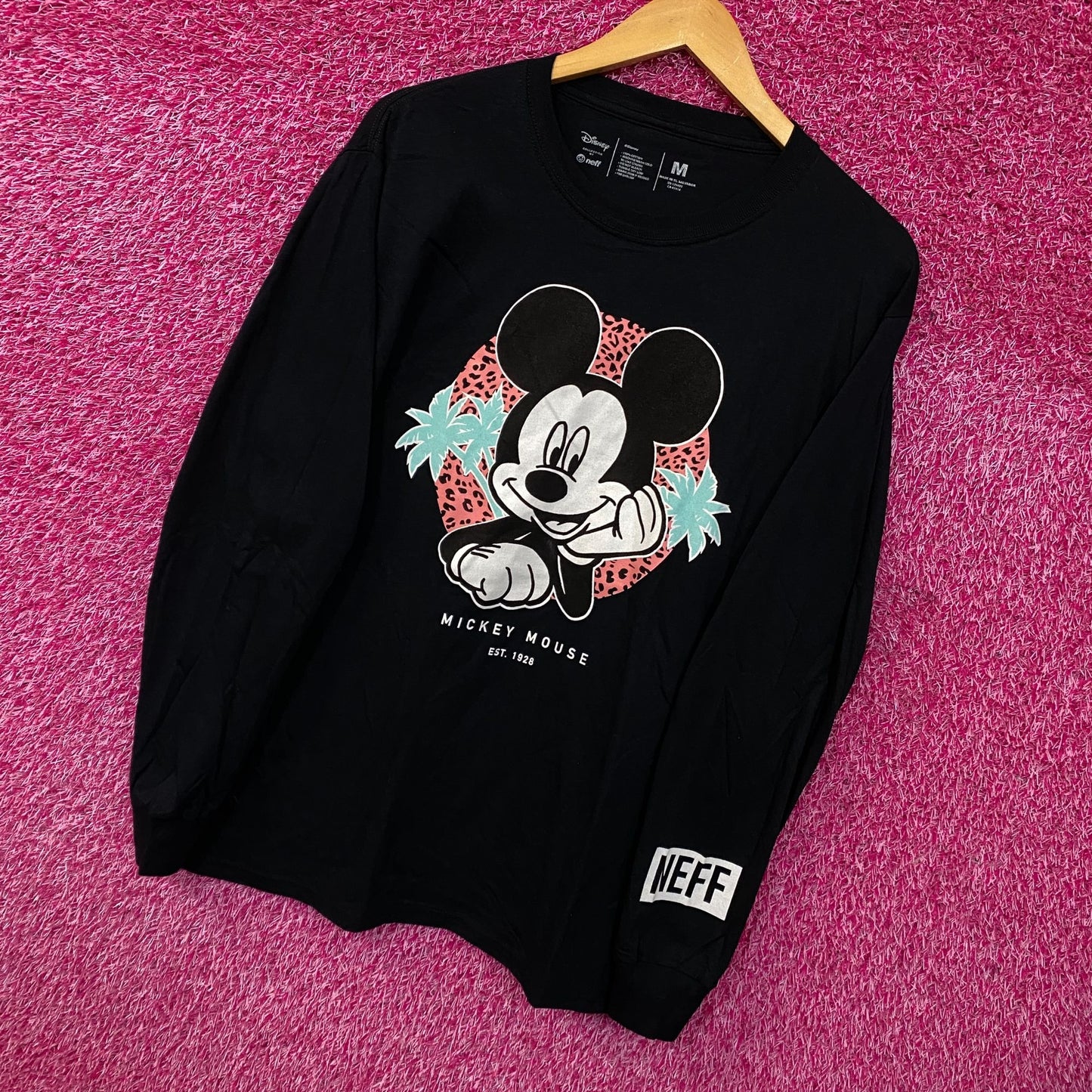 Mickey Mouse Miami Vice L/S shirt size medium