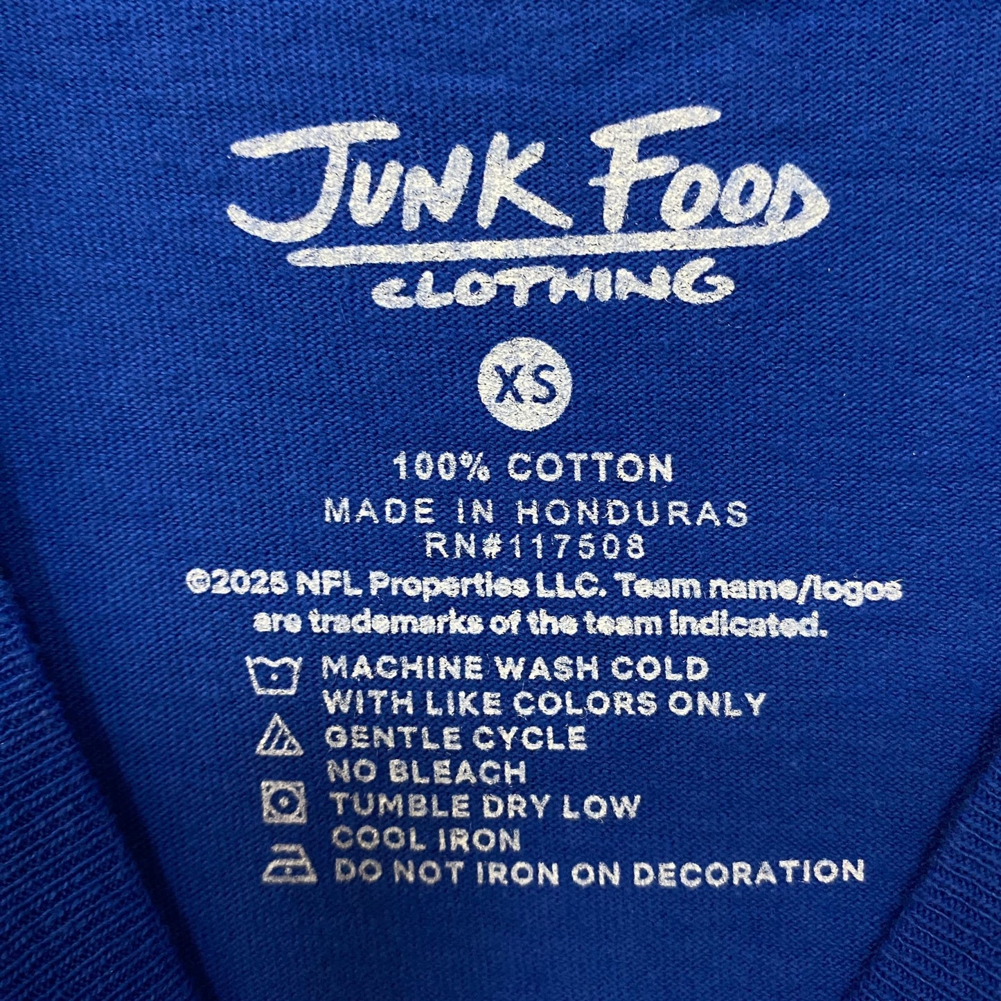 Junk Food Clothing Denver Broncos Checkdown Flea Market T-shirt XS