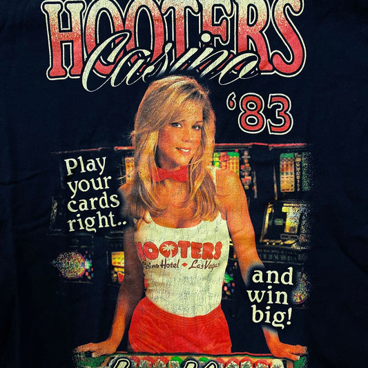 Hooters Casino 1983 Las Vegas Gambler Promo T-Shirt Small