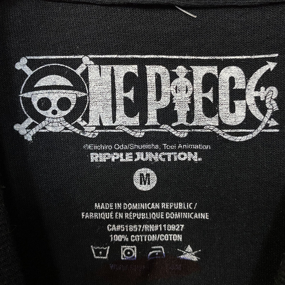 One Piece Anime Cat Burglar Nami Teal Logo T-Shirt Medium