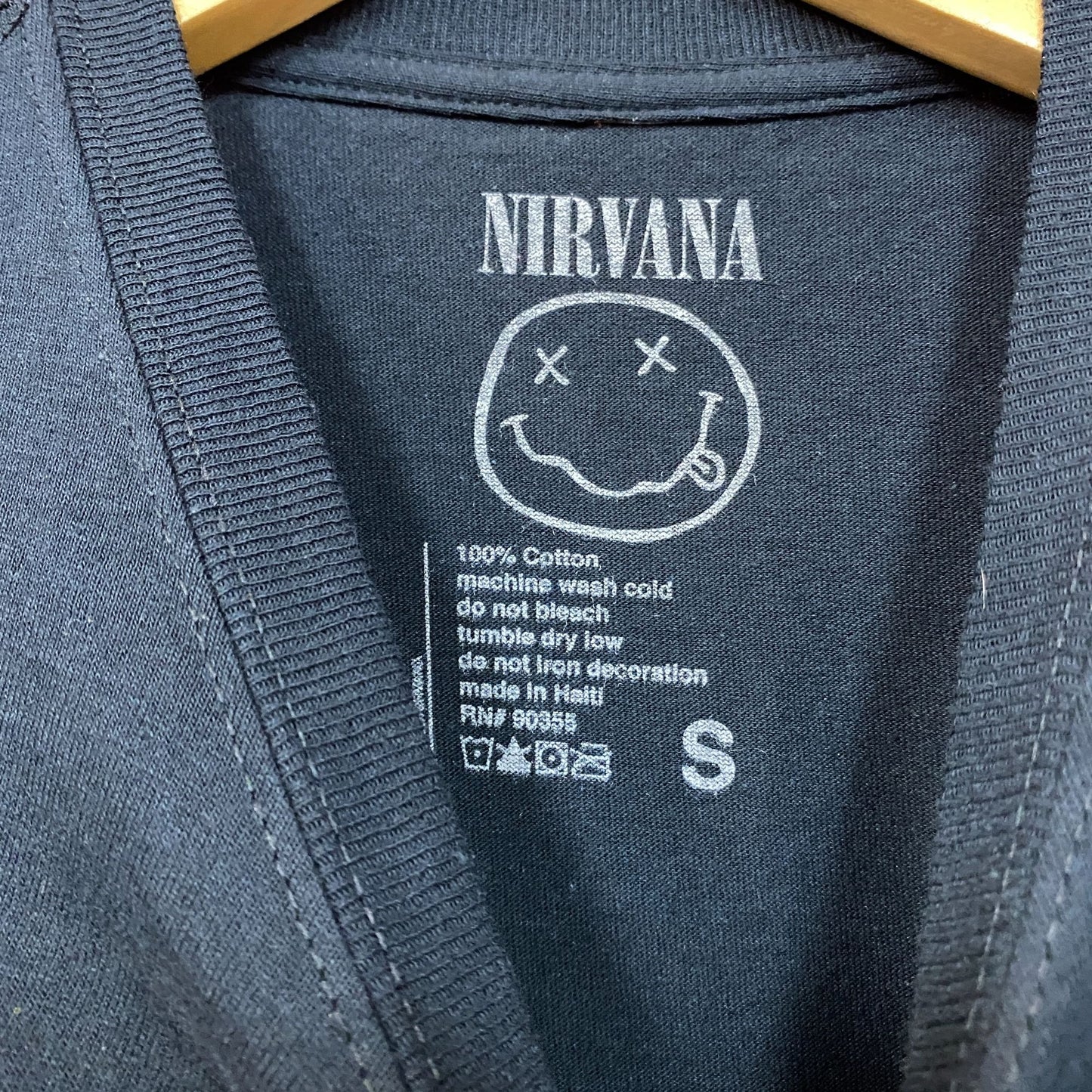 Nirvana Come as You Are Nevermind Seahorse Grunge Tee S