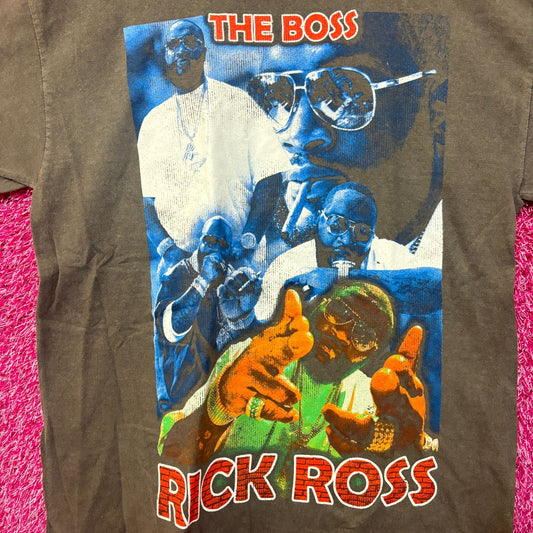 Rick Ross The Boss 90's style collage Rap Tshirt size large