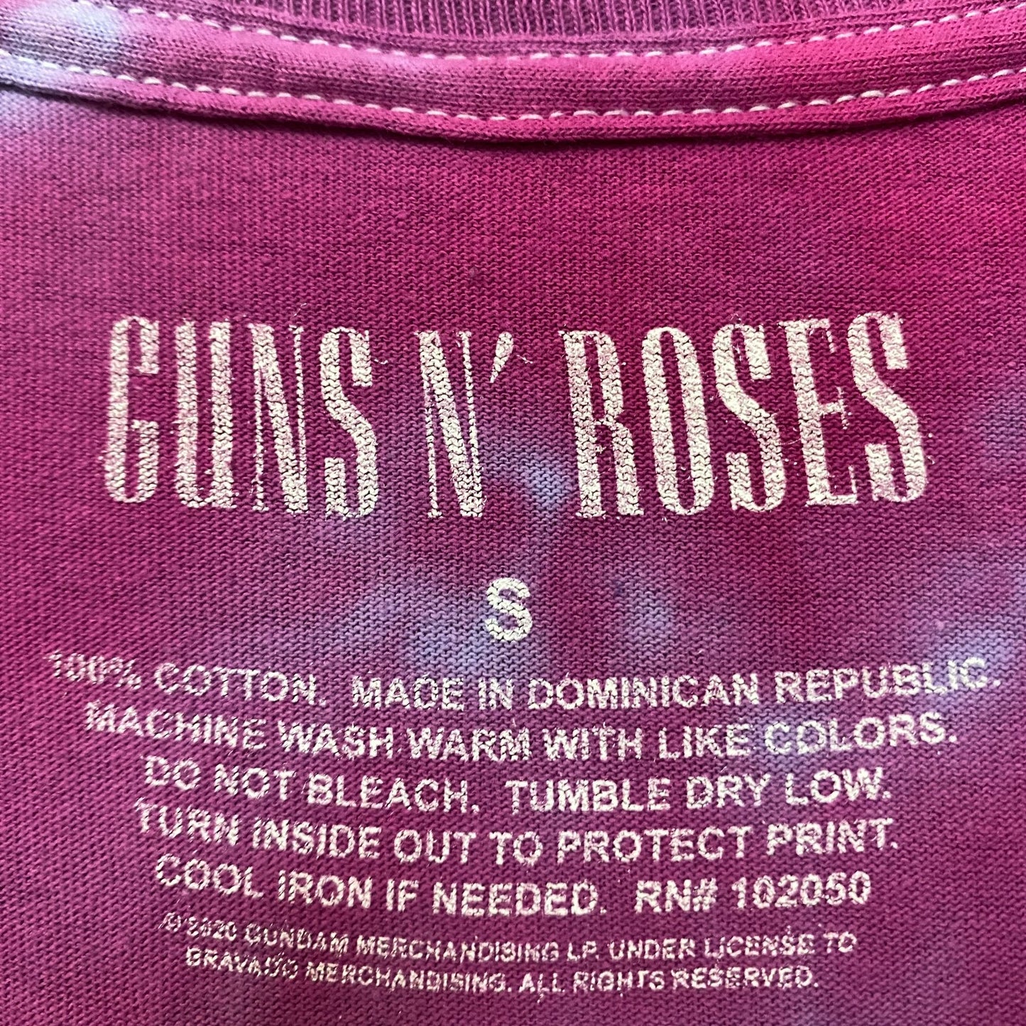 Guns N’ Roses Logo Rock Tie Dye Tshirt size Small