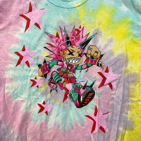 Rico Nasty Time Flies Animated Souncloud Rap Tie Dye XL