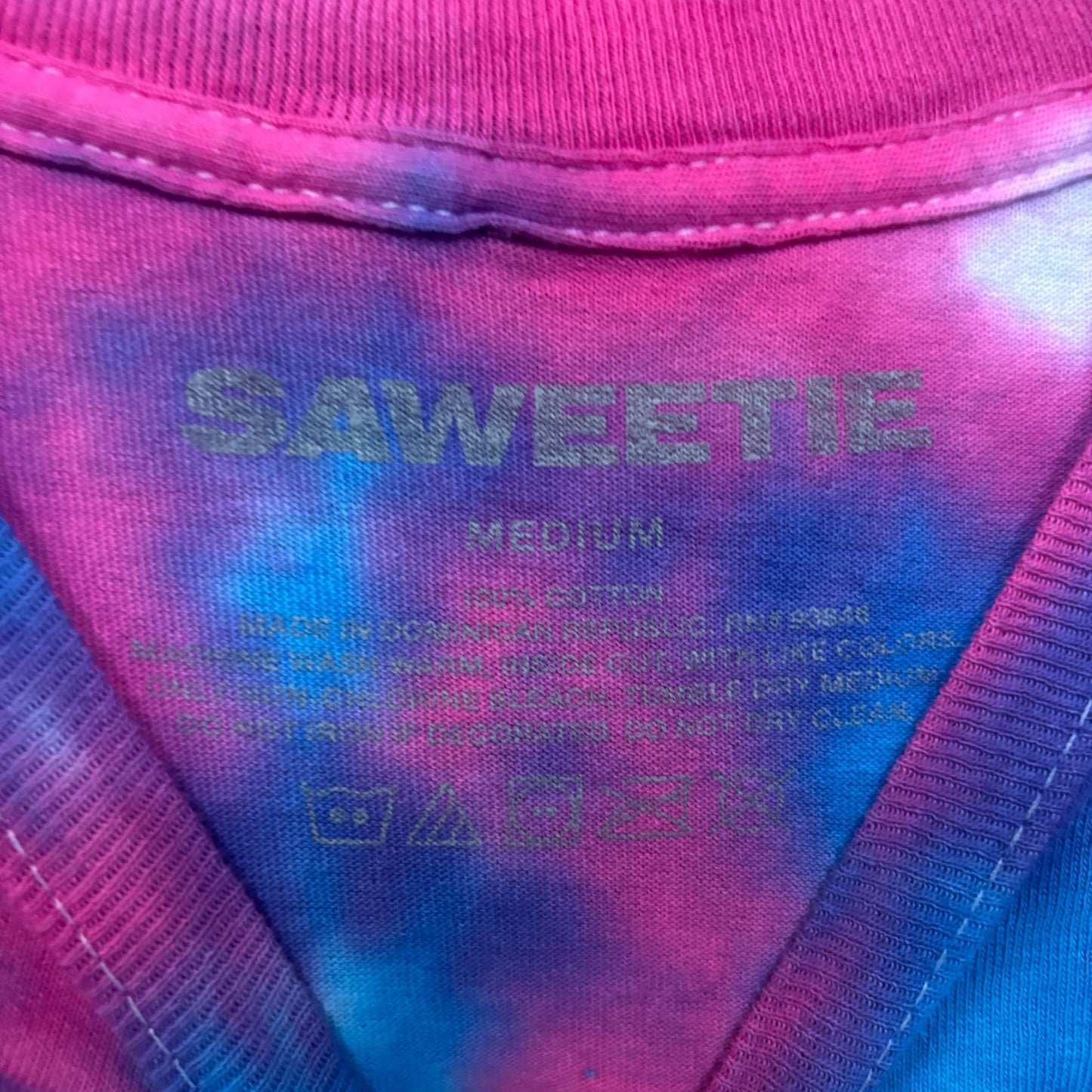 Sweetie Icy Girl High Maintenance Collage Hip Hop Tie Dye M