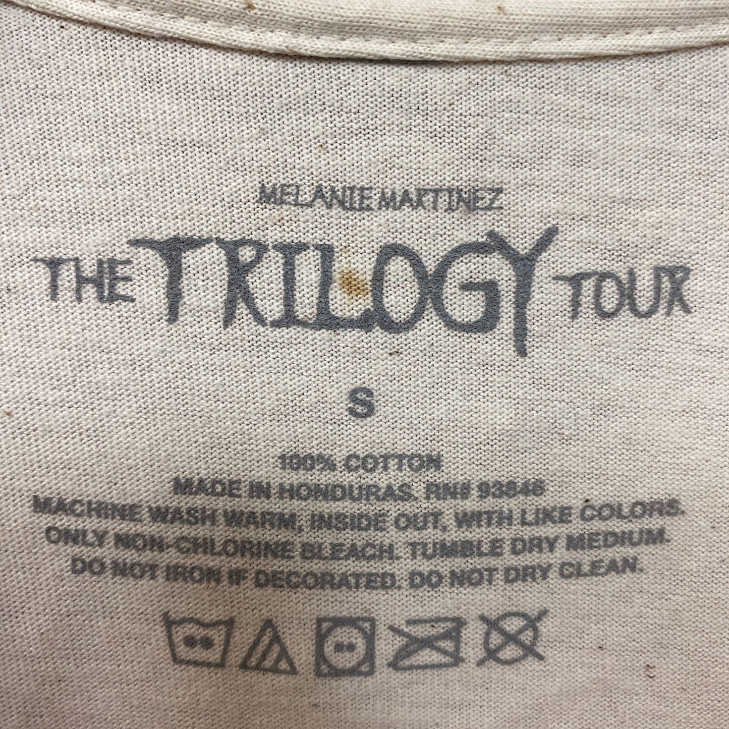 Melanie Martinez Trilogy Tour Beige Tshirt size Small