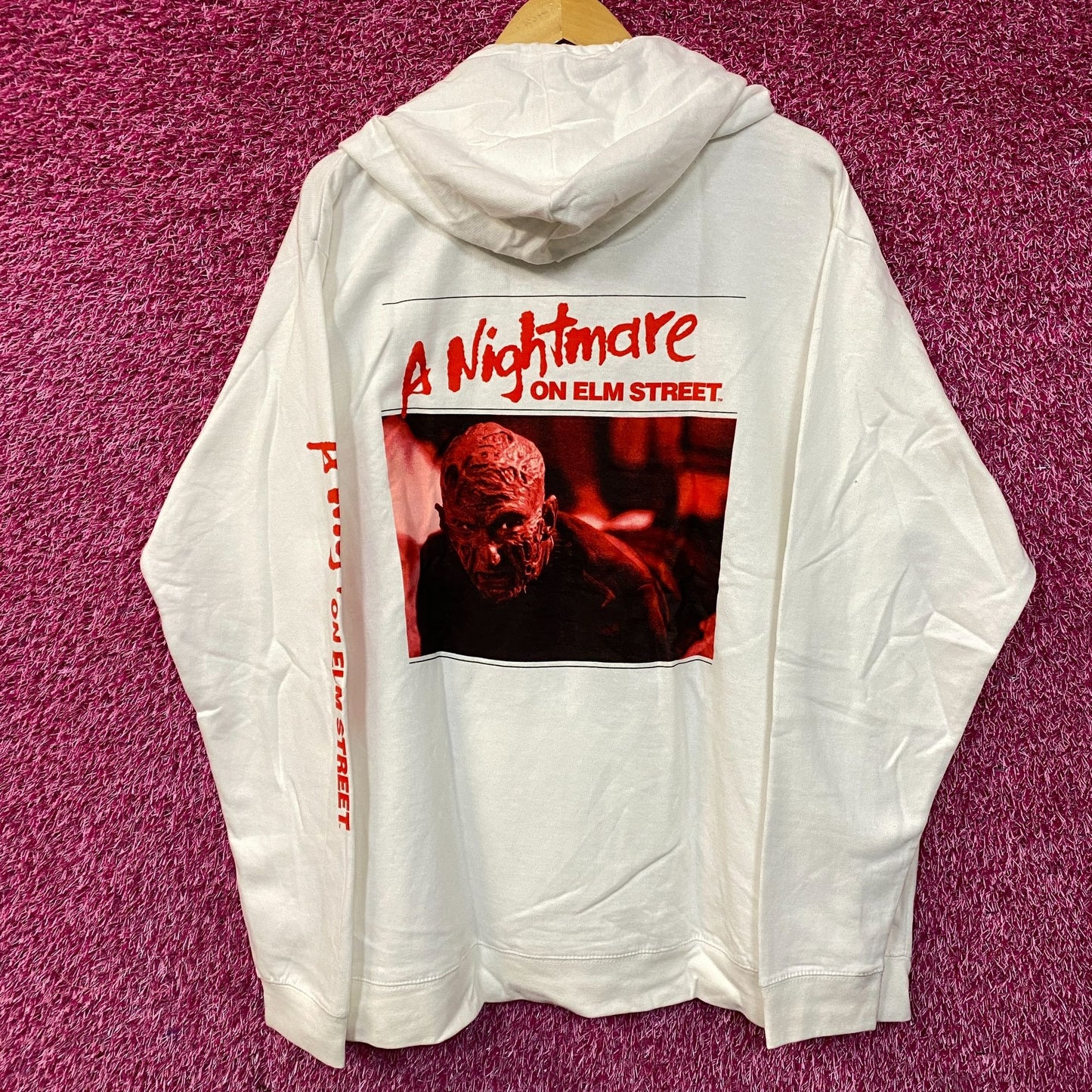 A Nightmare On Elm Street Freddy Krueger Book Cover Horror Hoodie 2XL