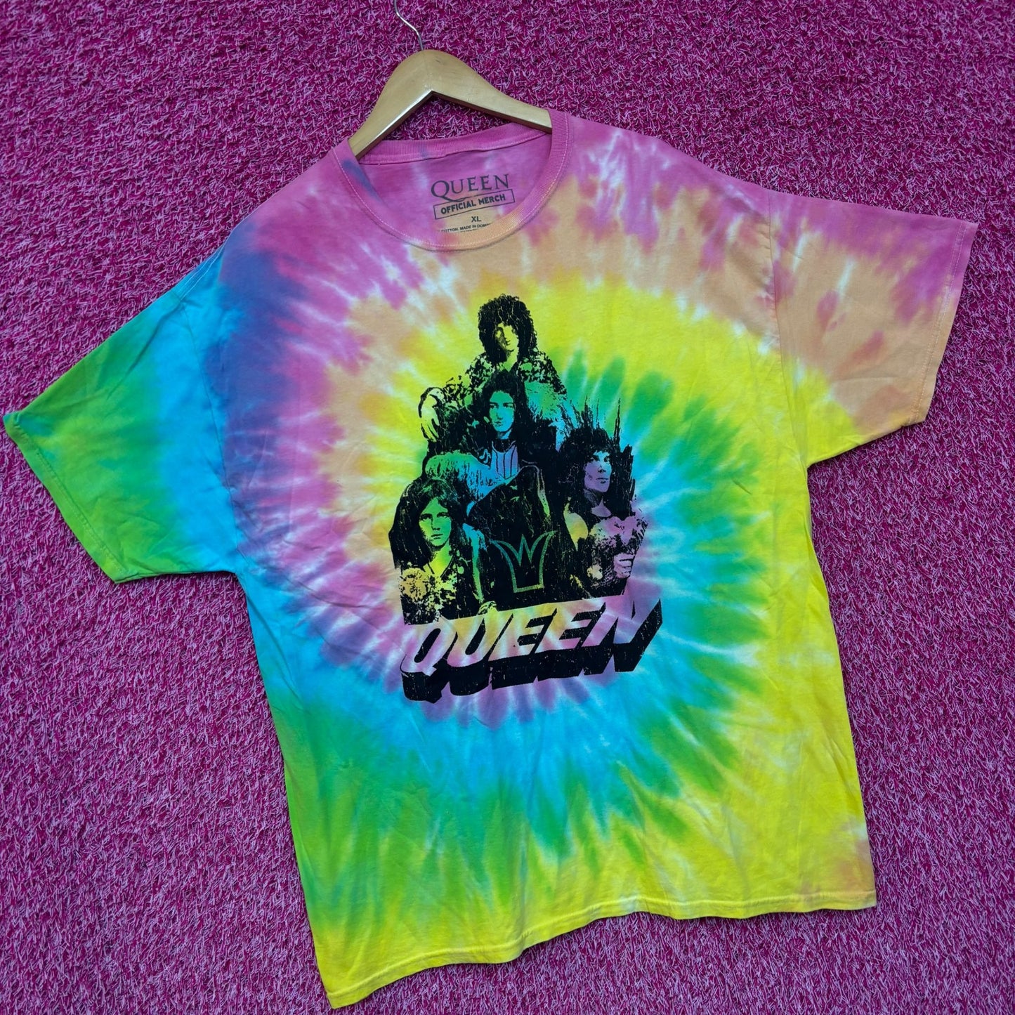 Queen A Night at the Opera Bohemian Rhapsody Rock Tie Dye XL