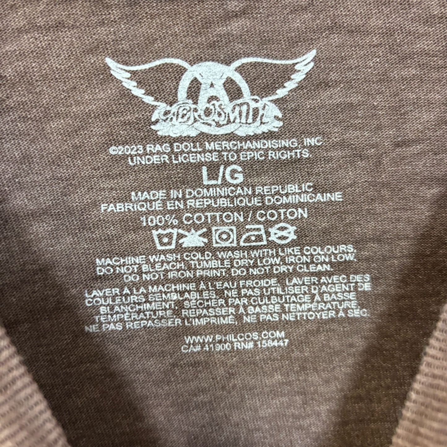 Aerosmith Let Rock Rule Tour Oversized Tshirt size Large