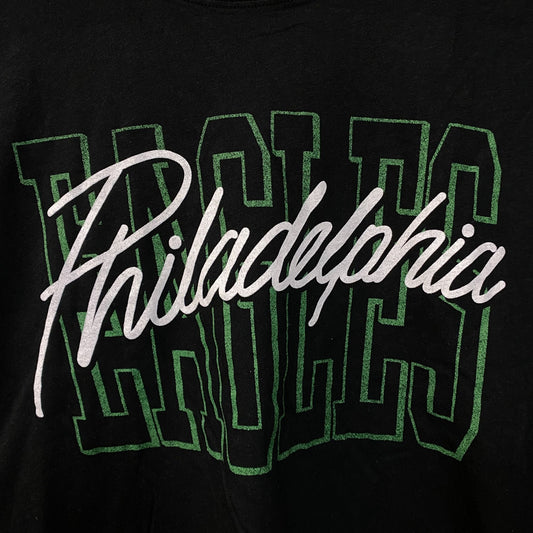 Junk Food Clothing Philadelphia Eagles Timeout Long Sleeve Crop Tee Small