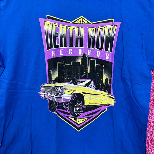Death Row Records 213 LBC Skyline Low Rider Hip Hop Tee XL