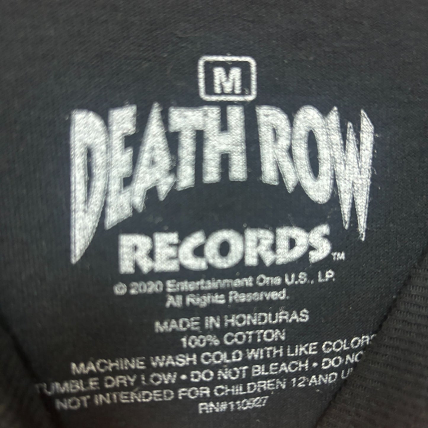 Death Row Records Electric Chair Inmate Rap Long Sleeve M