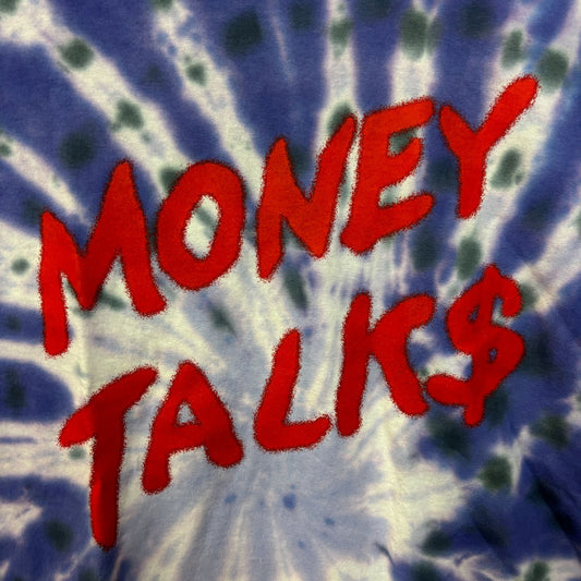 AC/DC Money Talk$ Spell-out Razors Edge Hard Rock Tie Dye Tee Large