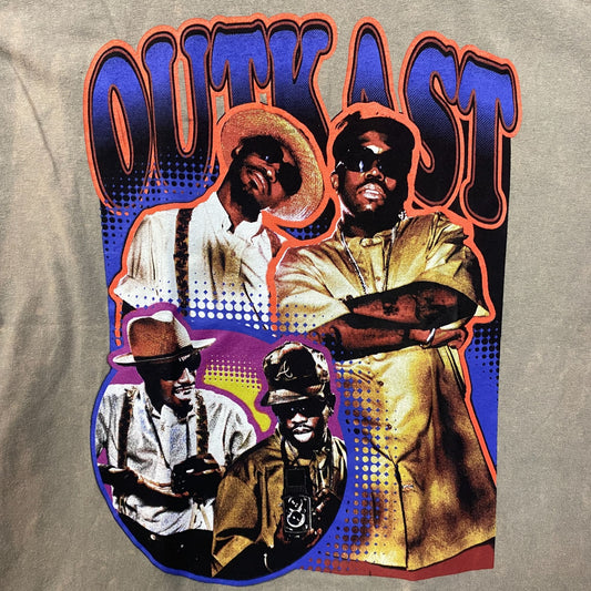 OutKast Andre 3000 Big Boi Rap Duo Biege Tee Large