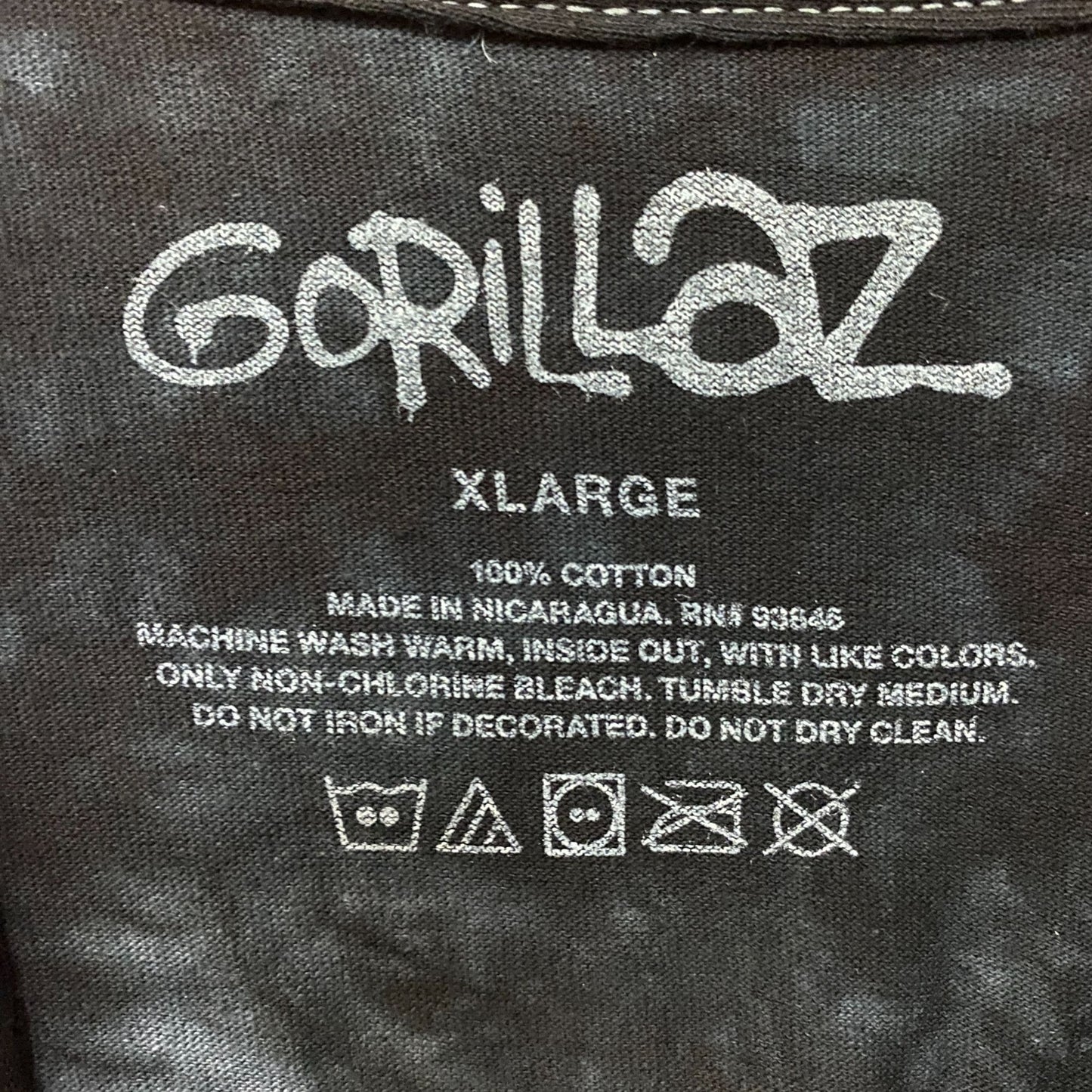 Gorillaz Band Portrait Graphic Design T-Shirt XL