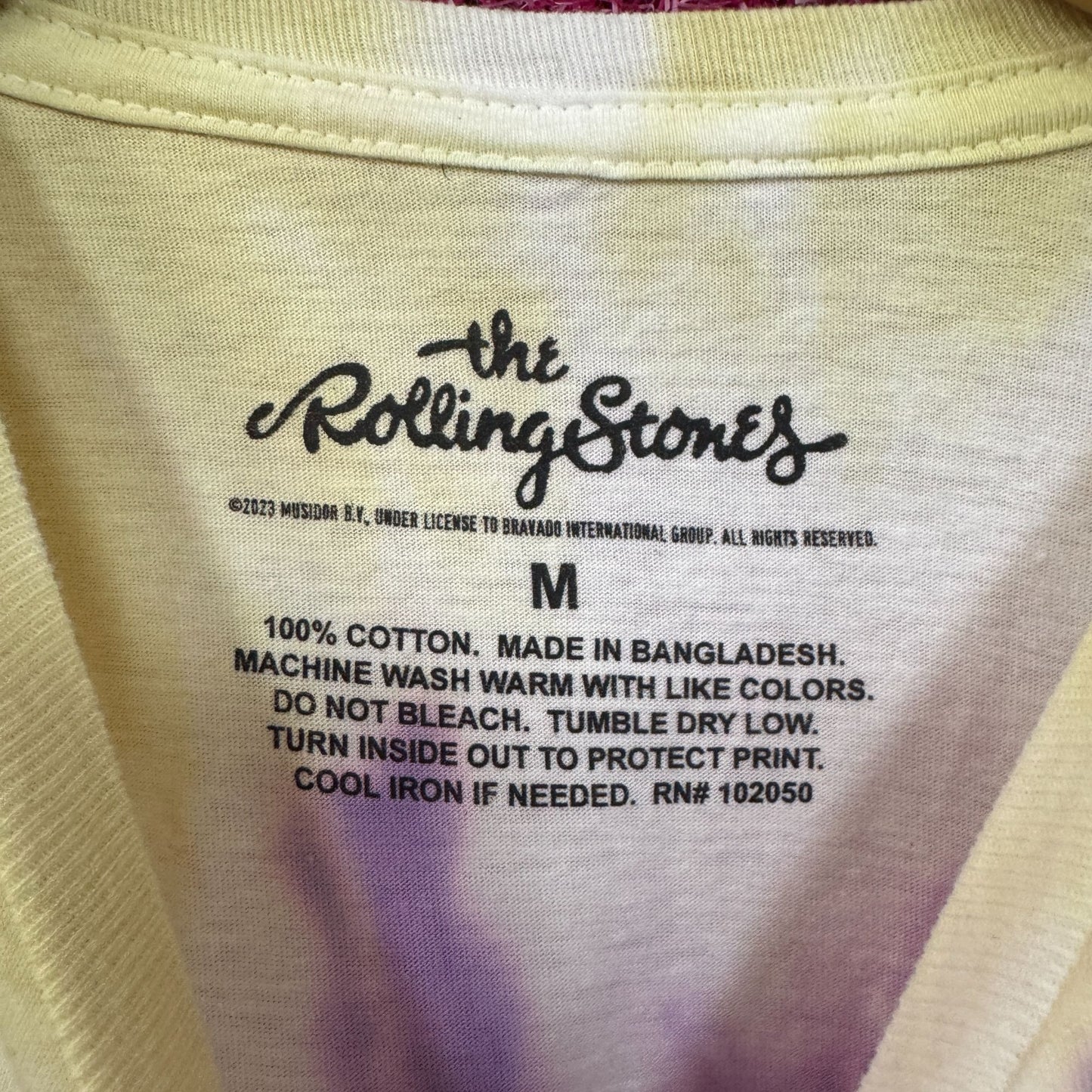 The Rolling Stones Circus Stars Hot Lips Rock Band Tie Dye M