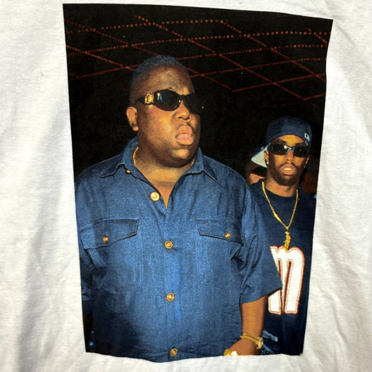 The Notorious BIG Bad Boy Club Poster Hip Hop Tee S