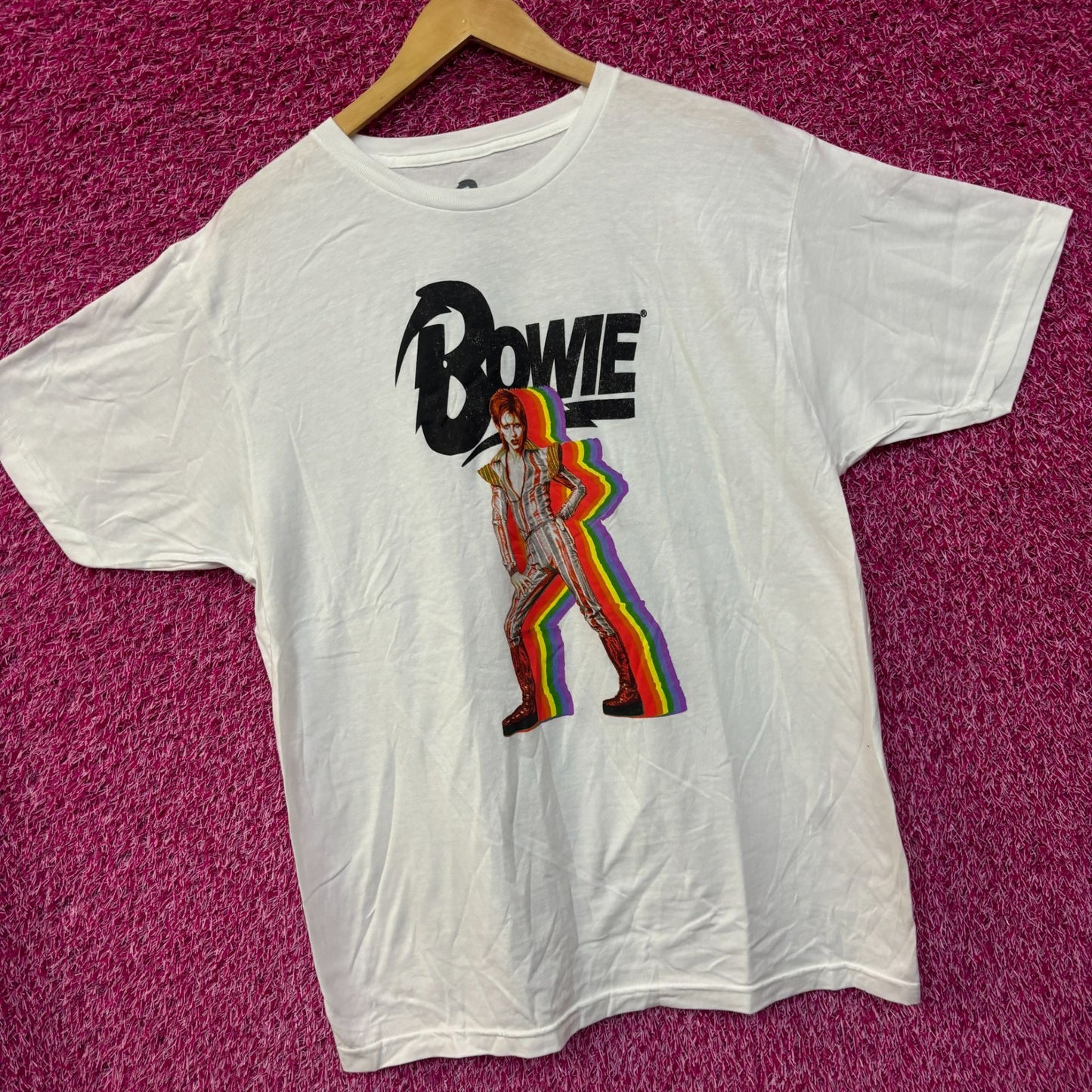 David Bowie Starman Rainbow Tshirt size large