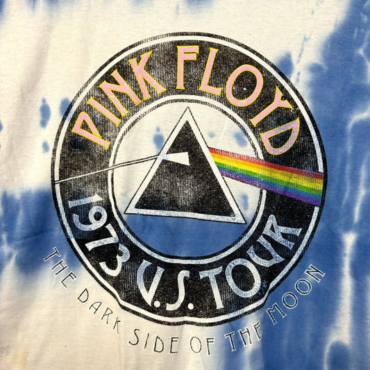 Pink Floyd Dark Side of the Moon 1973 US Tour Rock Tie Dye L
