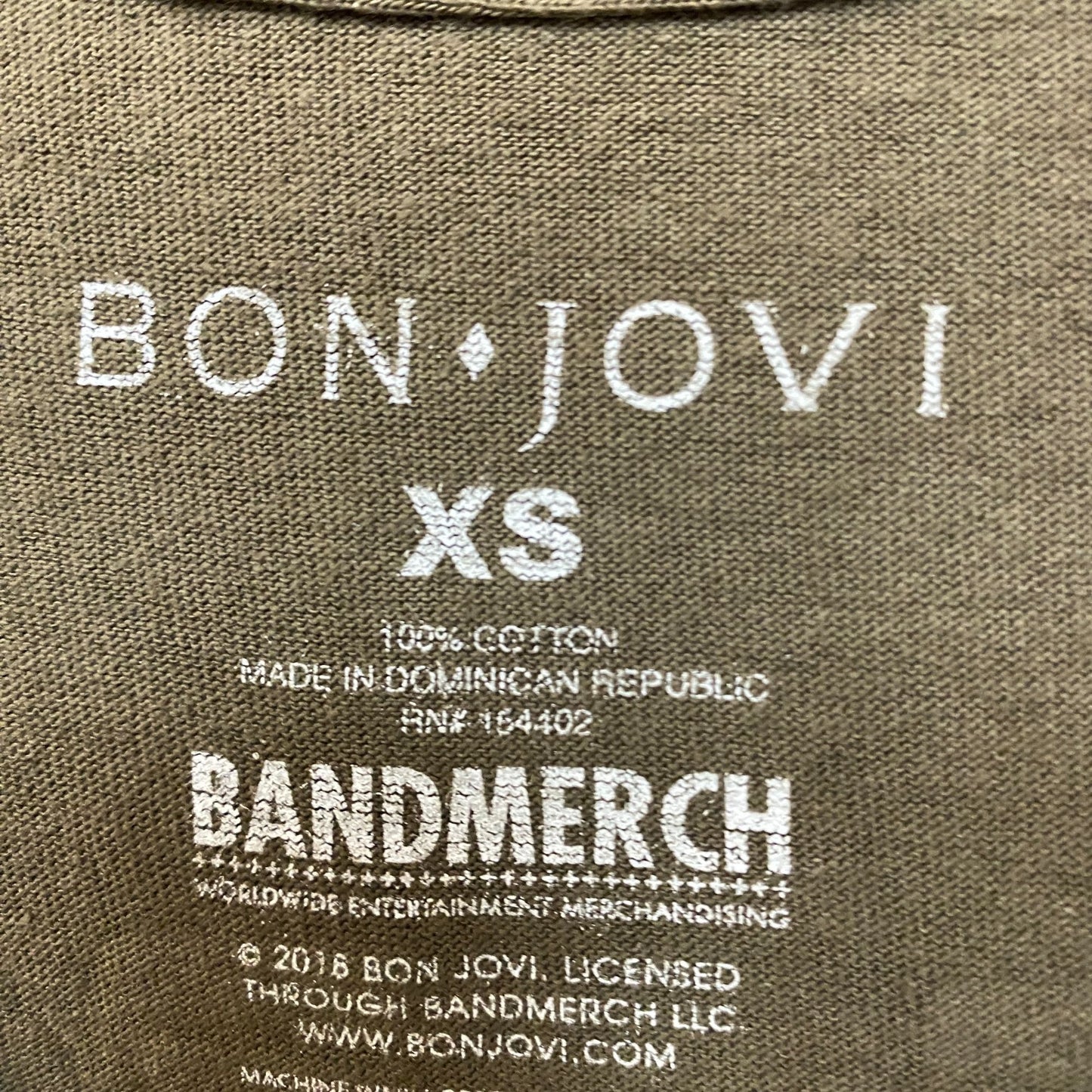Bon Jovi Slippery When Wet Tour Rock Tshirt size XS