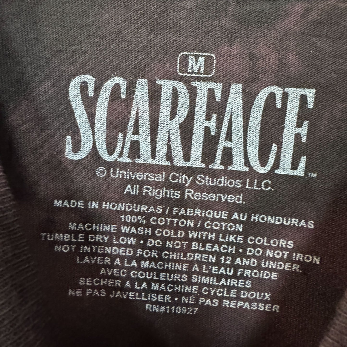 Scarface Tony Montana The Drug Kingpin Movie Promo Tie Dye M