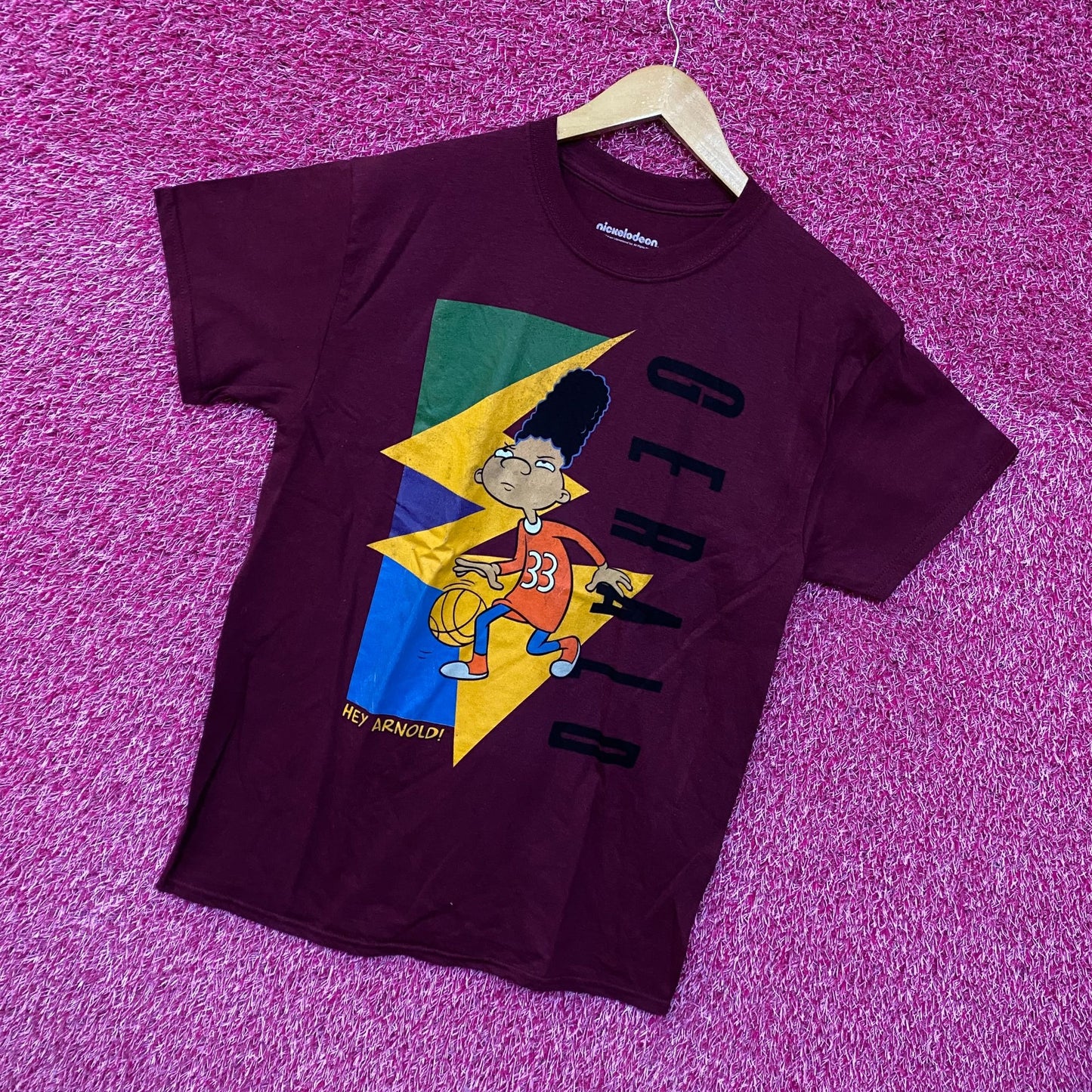 Gerald Hoopin Hey Arnold Animated Series Nickelodeon Tee M