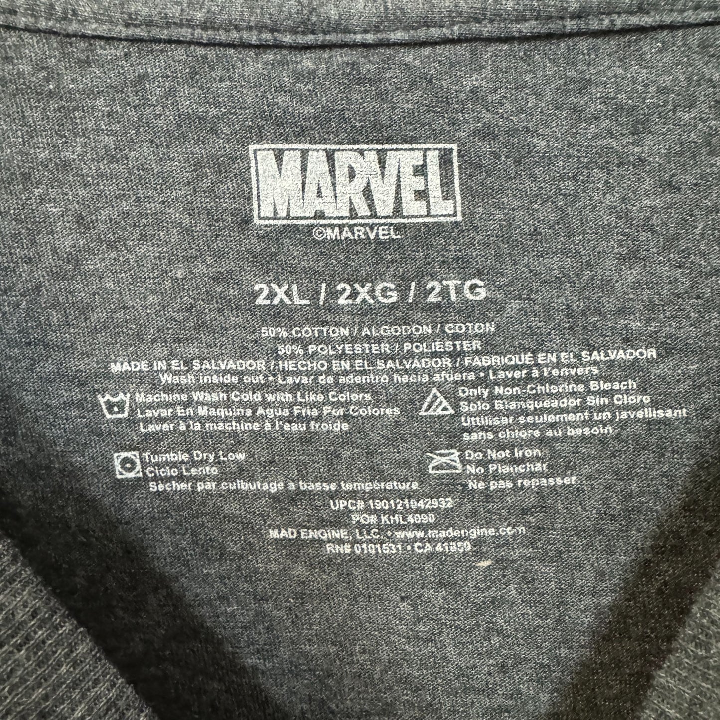 Marvel Logo T-shirt size 2XL