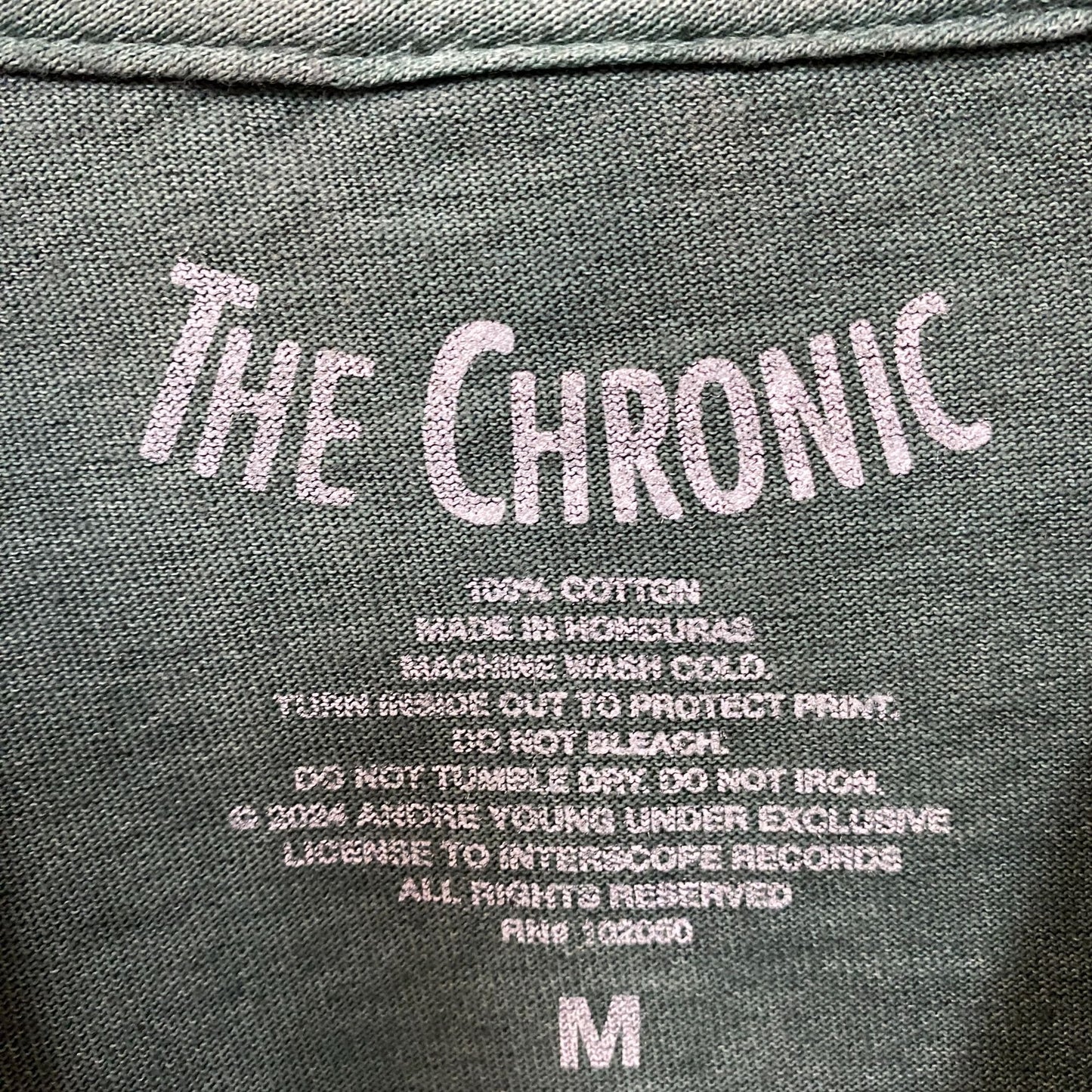 Dr Dre The Chronic Album Cover Art West Coast Rap T-Shirt Medium