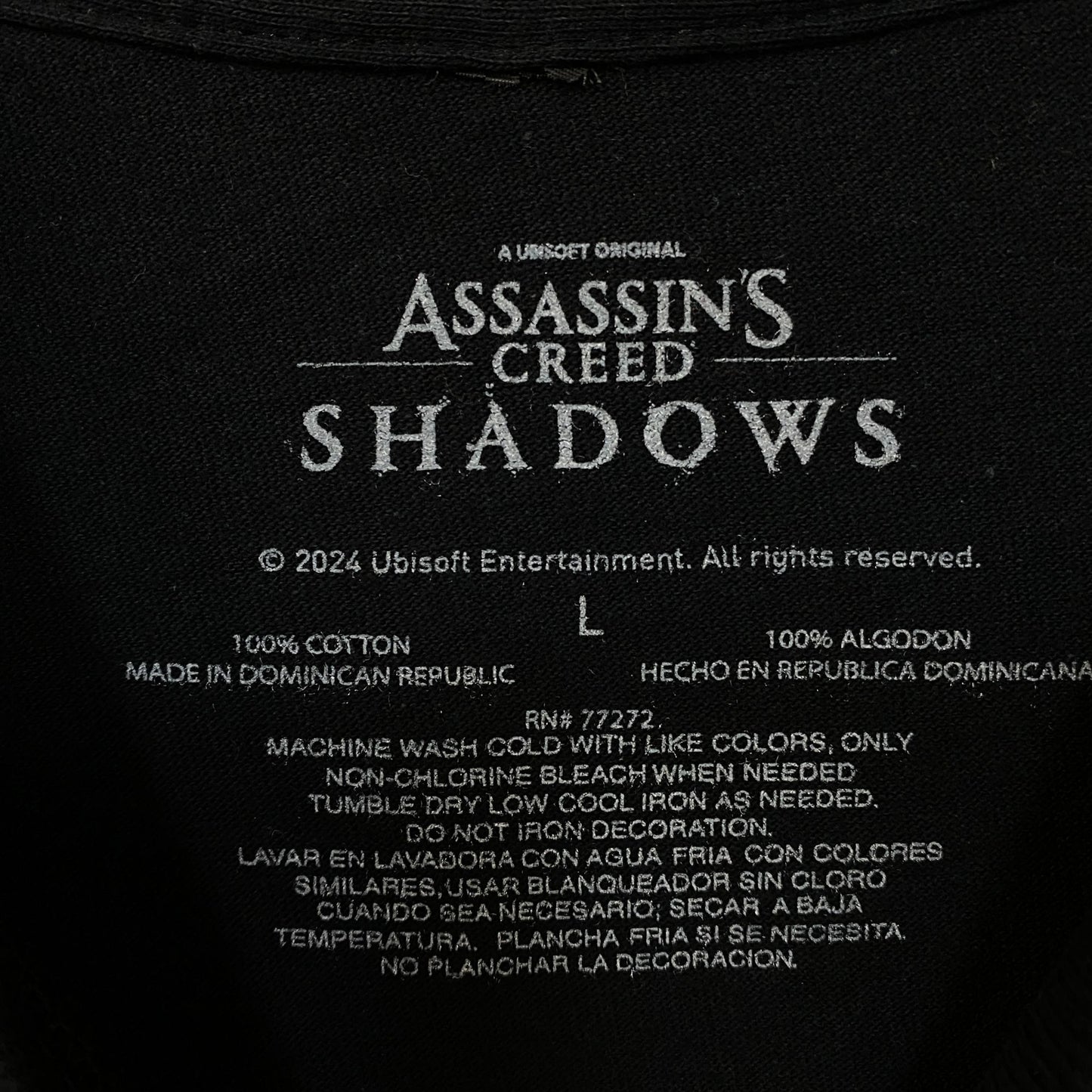 GameStop Exclusive Assassin's Creed Shadows Graphic T-Shirt Large