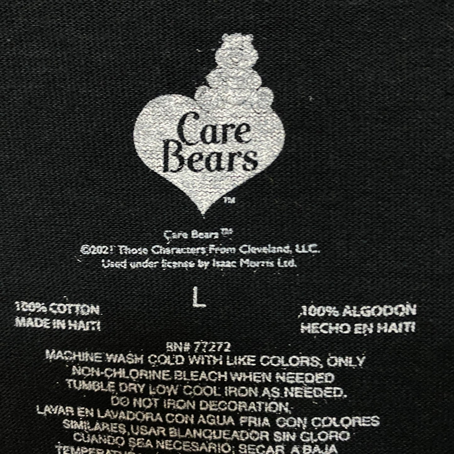 Care Bears Rainbow Rescue Cheer Bear Share Bear Movie Tee L