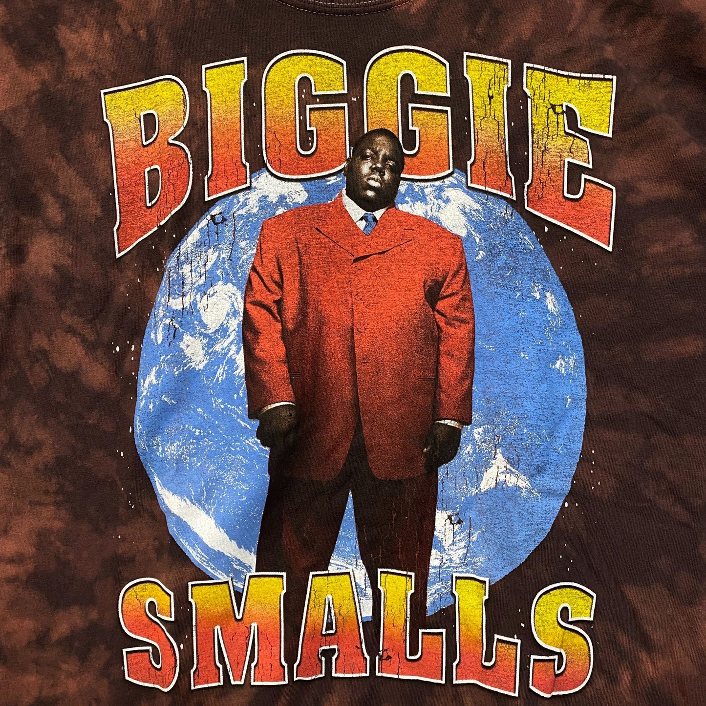Biggie Smalls World The King of New York Rap Tie Dye XL