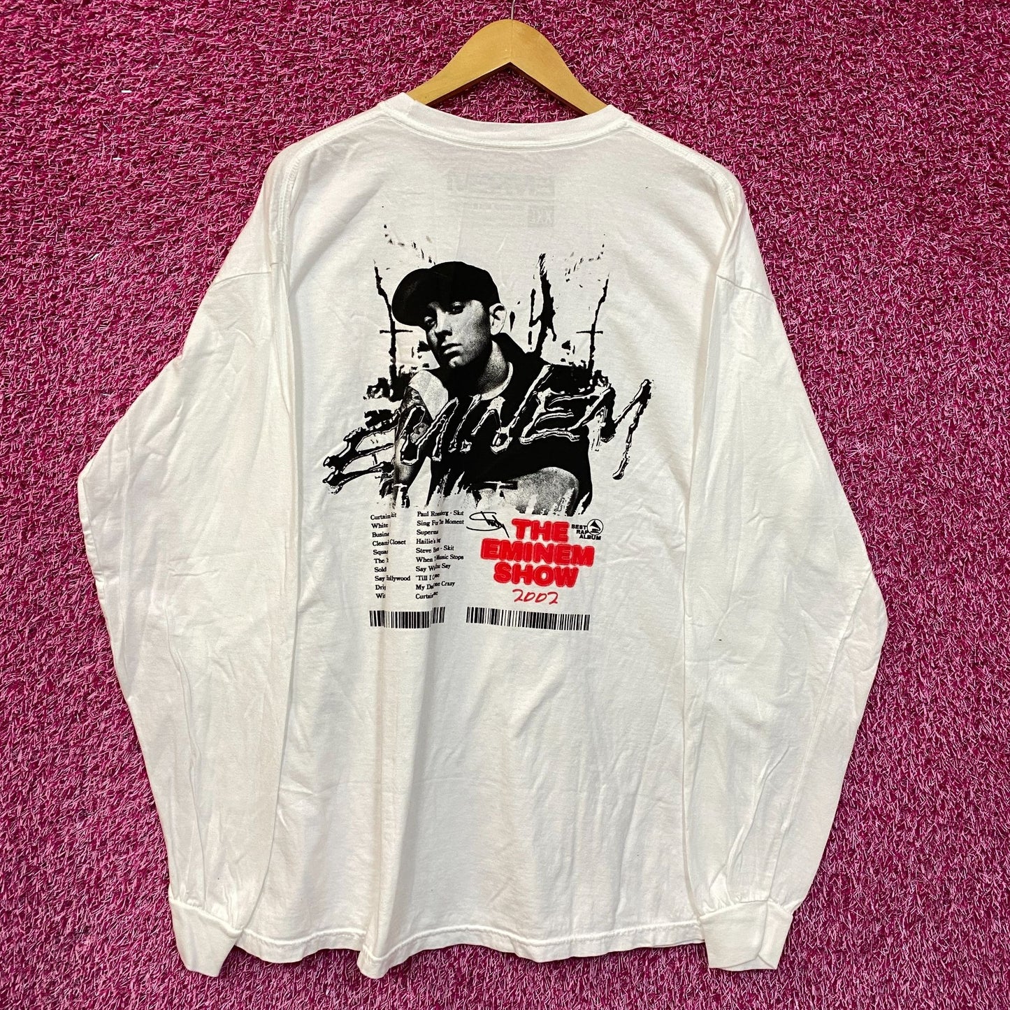 Eminem 2002 The Eminem Show Grammys Winner for Best Rap Album Long Sleeve 2X