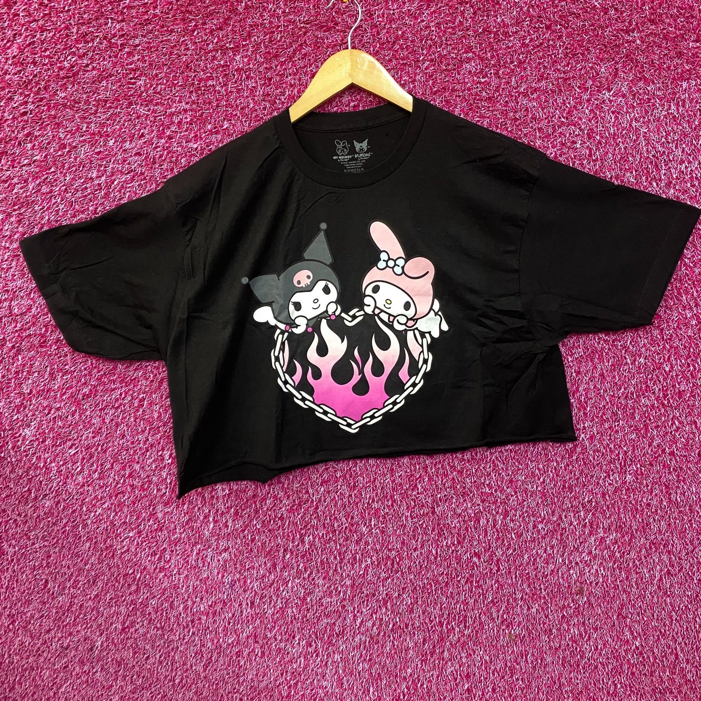 Sanrio My Melody & Kuromi Heart Crop Top Size XL