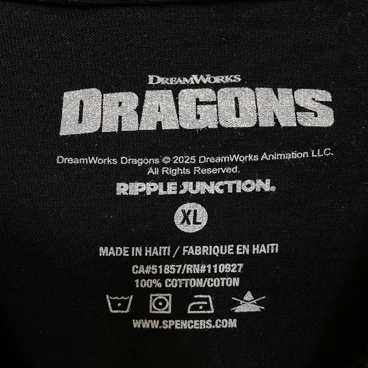 Dreamworks Dragons Toothless Sit Fetch Blow Fire Graphic T-shirt XL