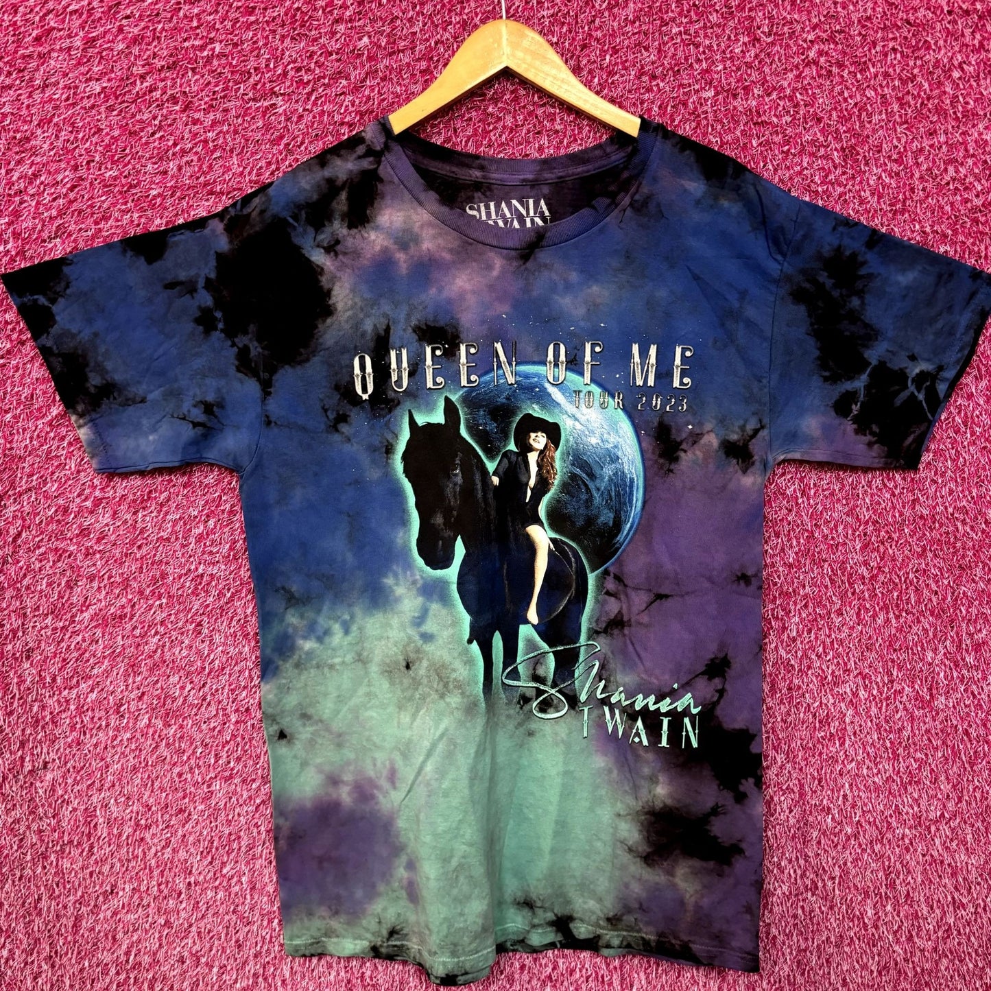 Shania Twain Queen of Me 2023 Tour Country Pop Tie Dye L