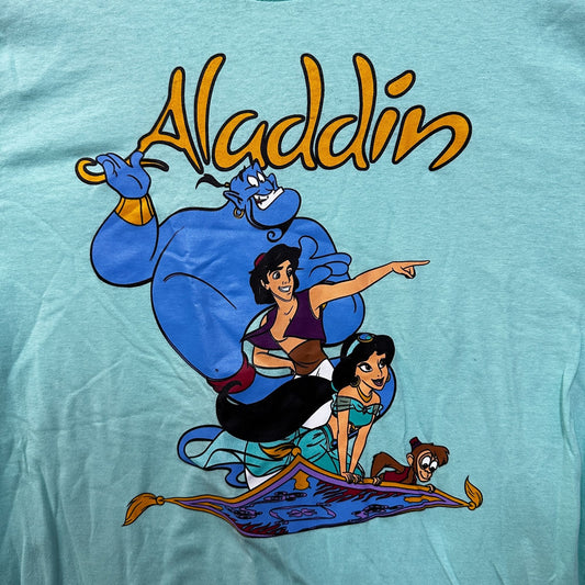 Aladdin Genie Princess Jasmine Apu Magic Carpet Disney Tee L