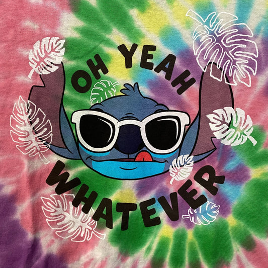 Disney Movie Lilo & Stitch Oh Yeah Whatever Tie Dye T-Shirt XL