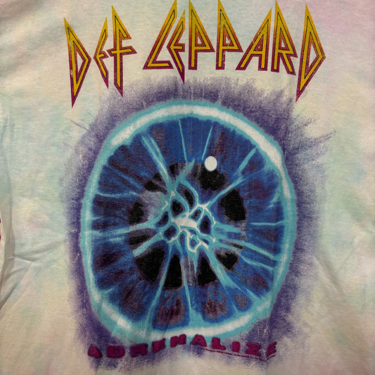 Def Leppard Adrenalize tiedye Rock Tshirt size medium